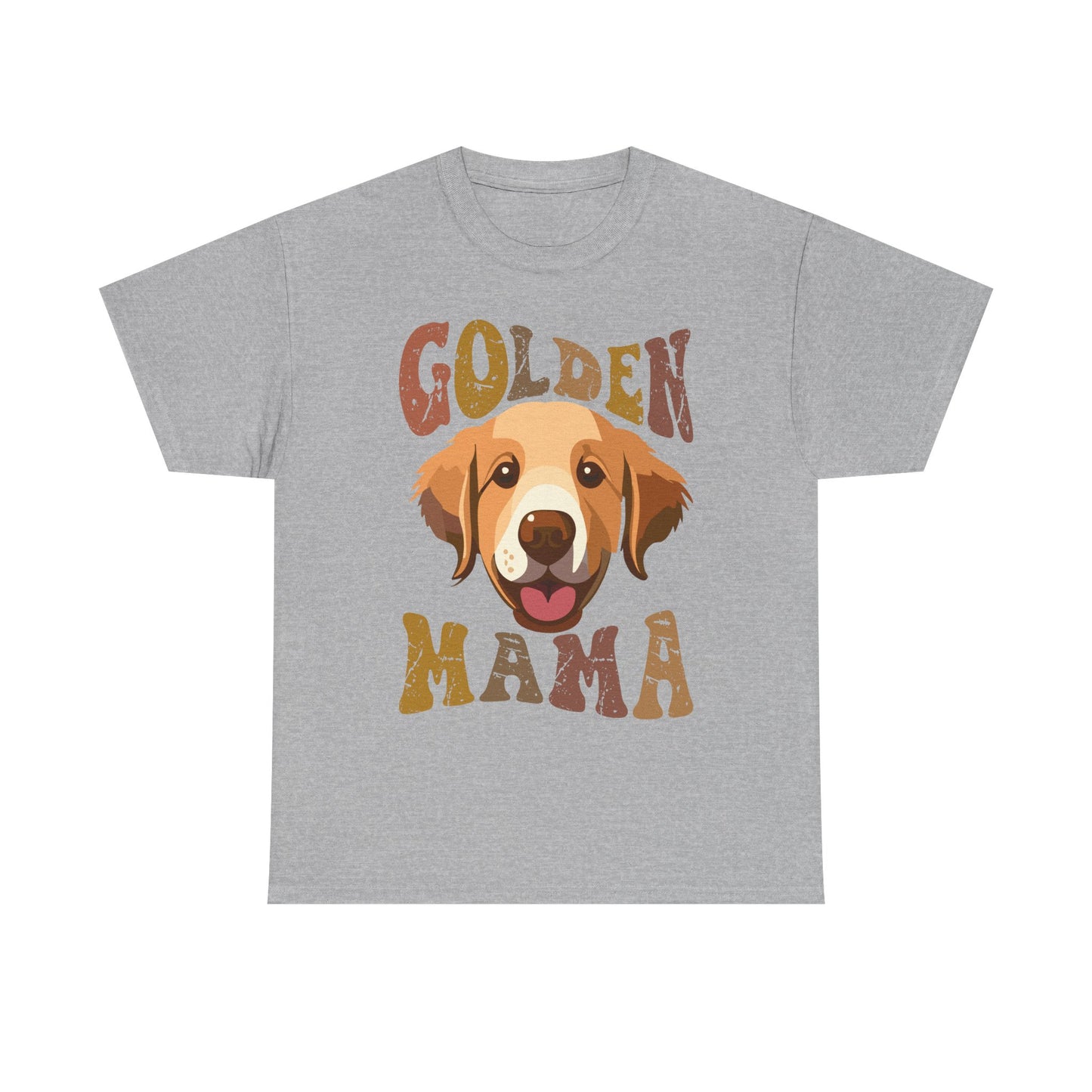 Golden Mama T‑Shirt — Cute Golden Retriever Mom Tee