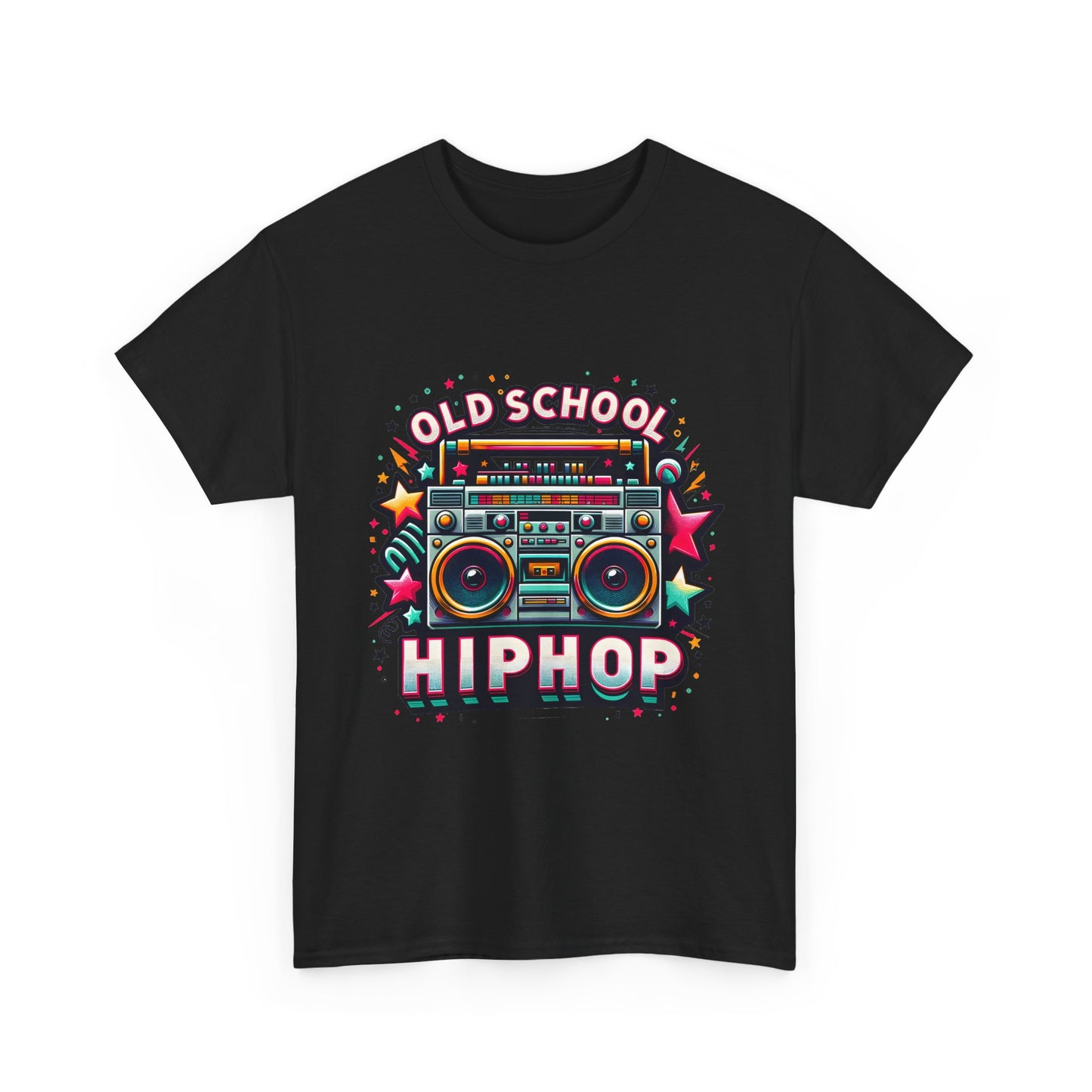 Old School Hip Hop T-Shirt — Retro Boombox Graphic Tee