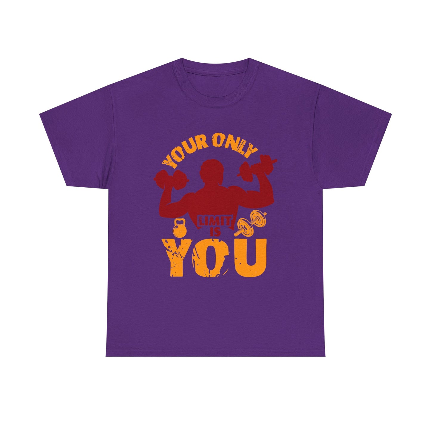 Motivational Fitness Tee — "Your Only Limit Is You" Workout T-Shirt
