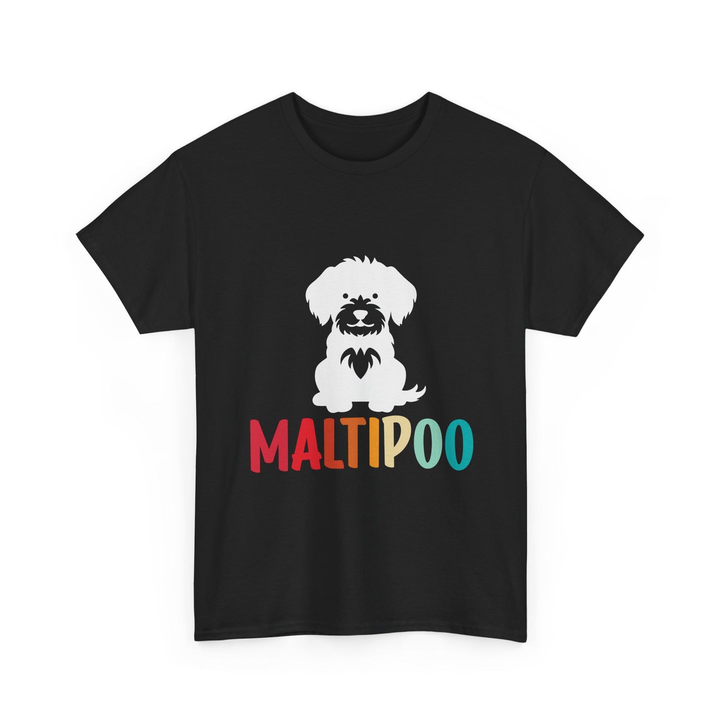 Maltipoo Graphic Tee — Retro Rainbow Dog Lover T‑Shirt