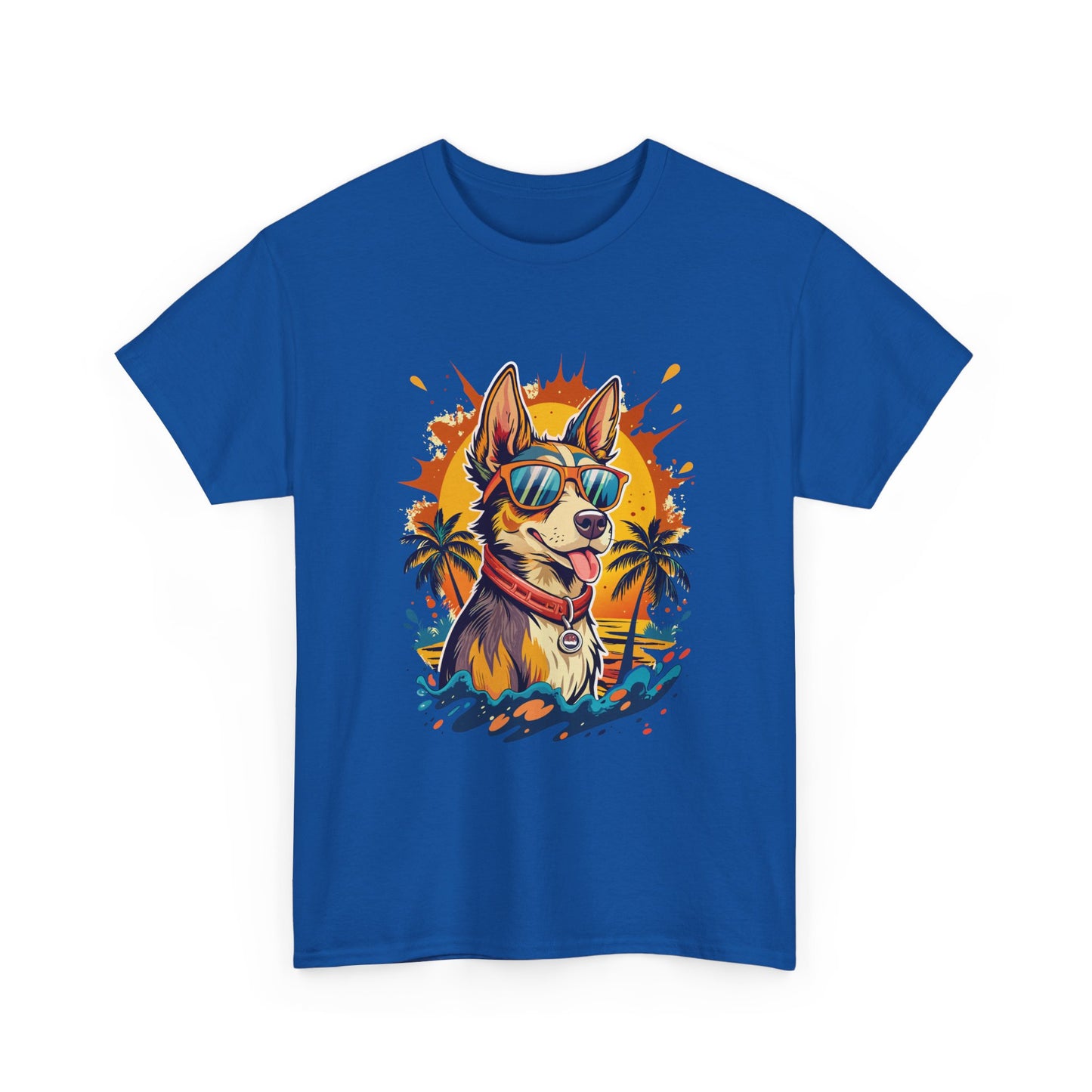 Cool Corgi Summer Tee — Sunglasses Dog Beach T-Shirt