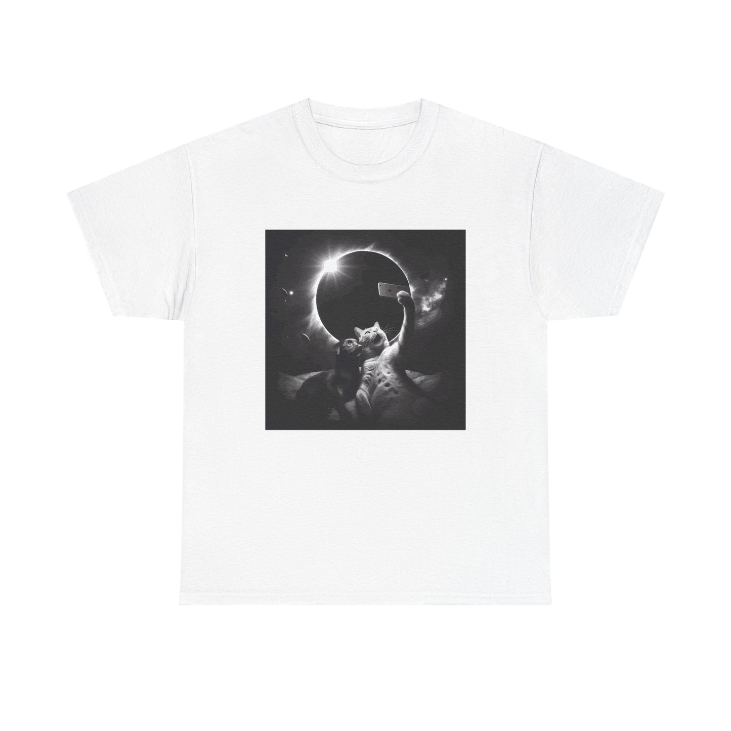 Dog and Cat Selfie Solar eclipse T-Shirt