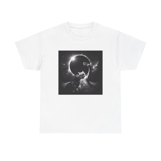 Dog and Cat Selfie Solar eclipse T-Shirt