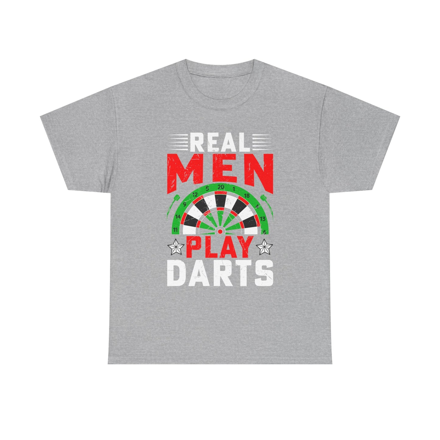 Darts T-Shirt – "Real Men Play Darts" Graphic Tee for Players & Fans