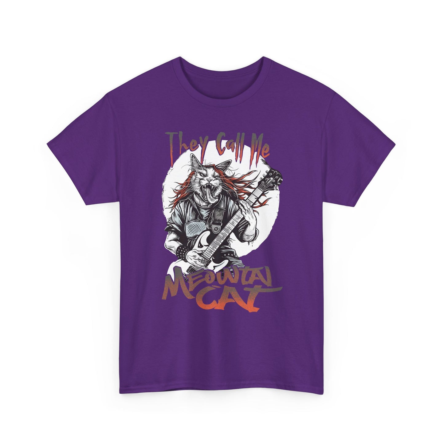 Meowtal Cat Guitar T-Shirt