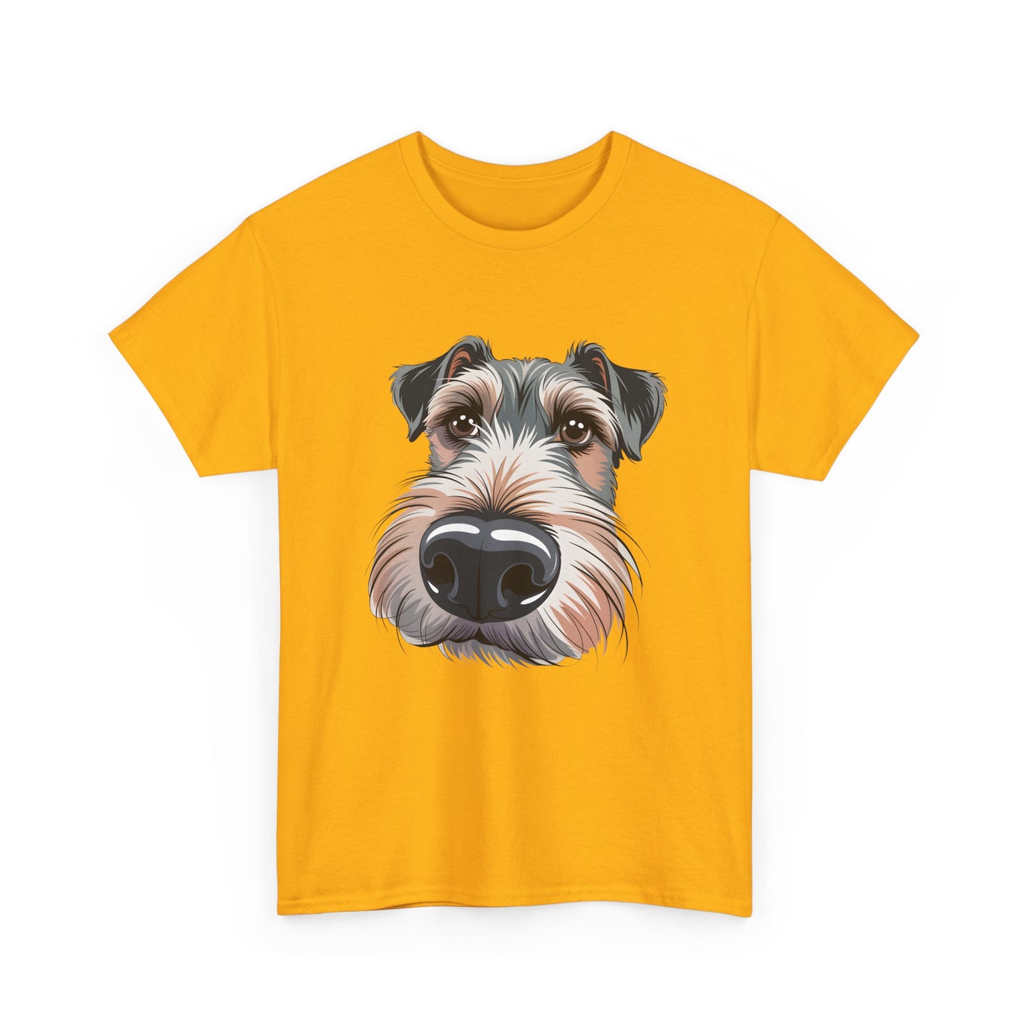 Schnauzer Nose Close-Up T-Shirt — Funny Dog Face Tee for Pet Lovers