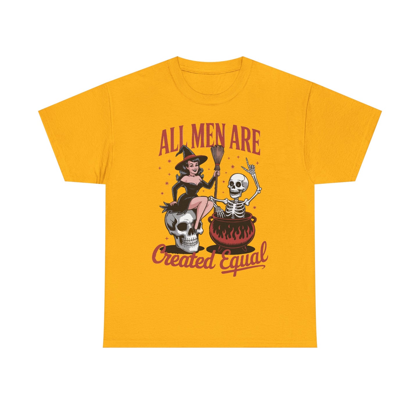 Witch & Skeleton 'All Men Are Created Equal' Tee