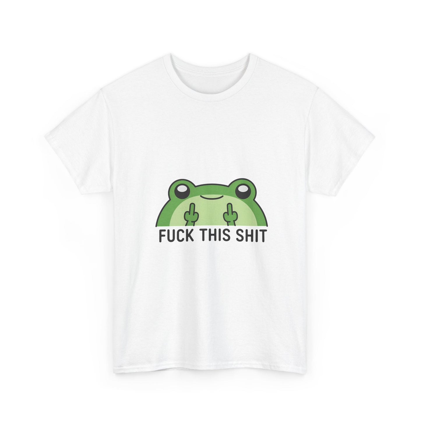 Frog Middle Finger Tee – "Fuck This Shit" Graphic T-Shirt