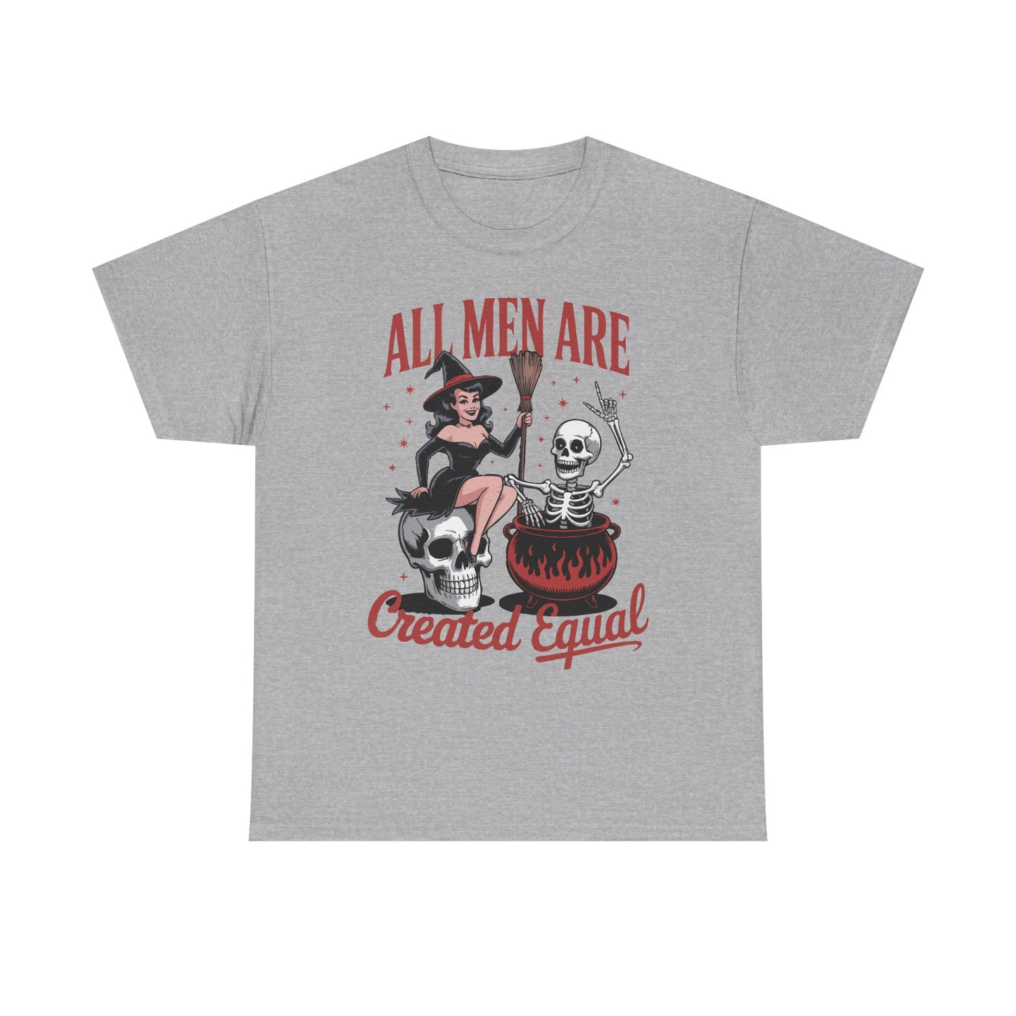 Witch & Skeleton 'All Men Are Created Equal' Tee