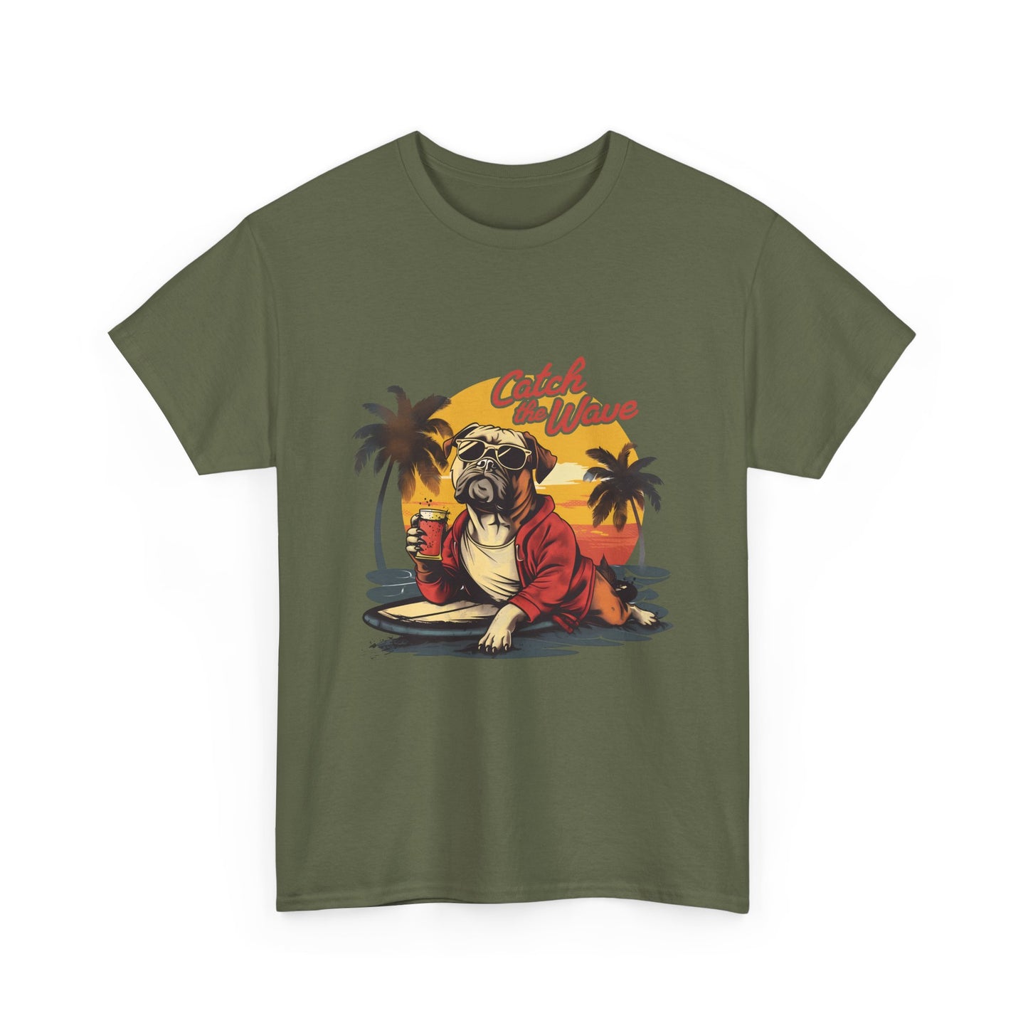 Catch the Wave Pug Surf T-Shirt