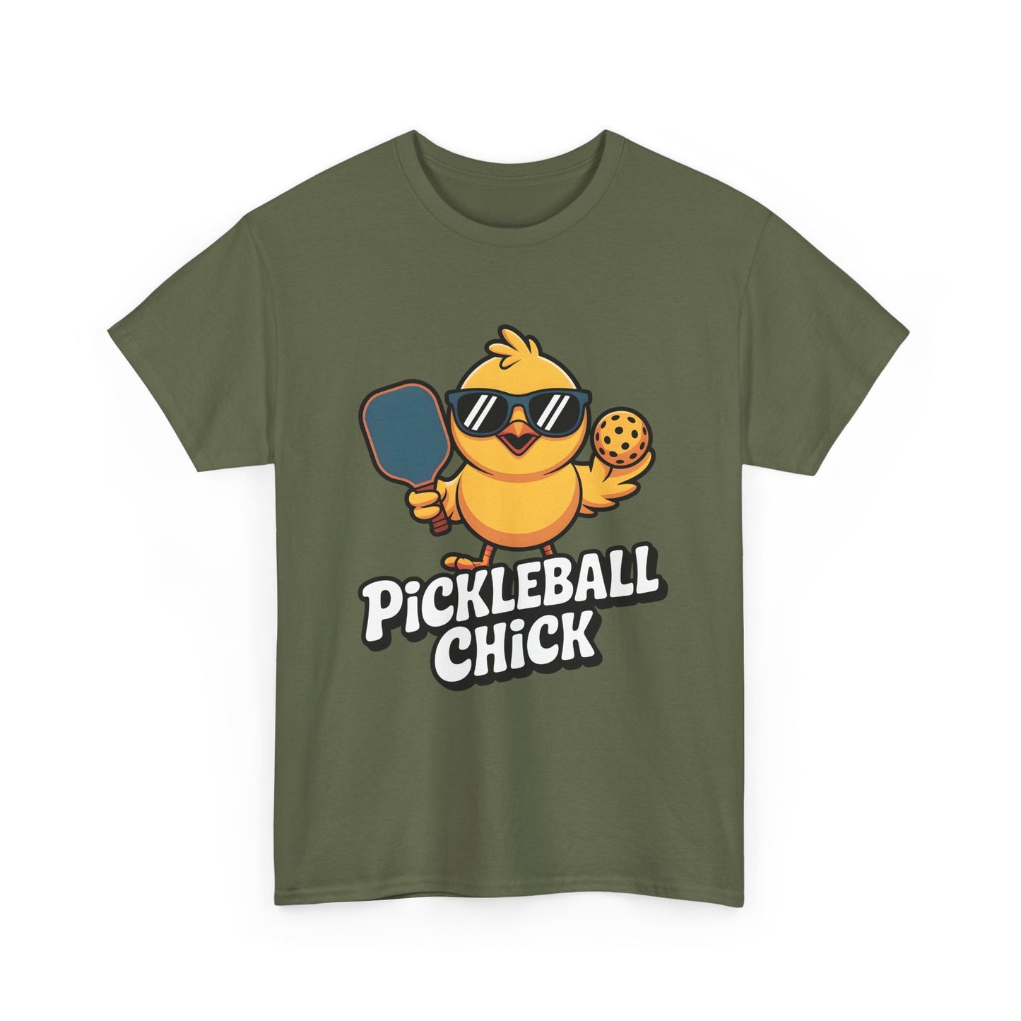 Pickleball Chick T-Shirt — Cute Chick Graphic Tee for Players & Fans