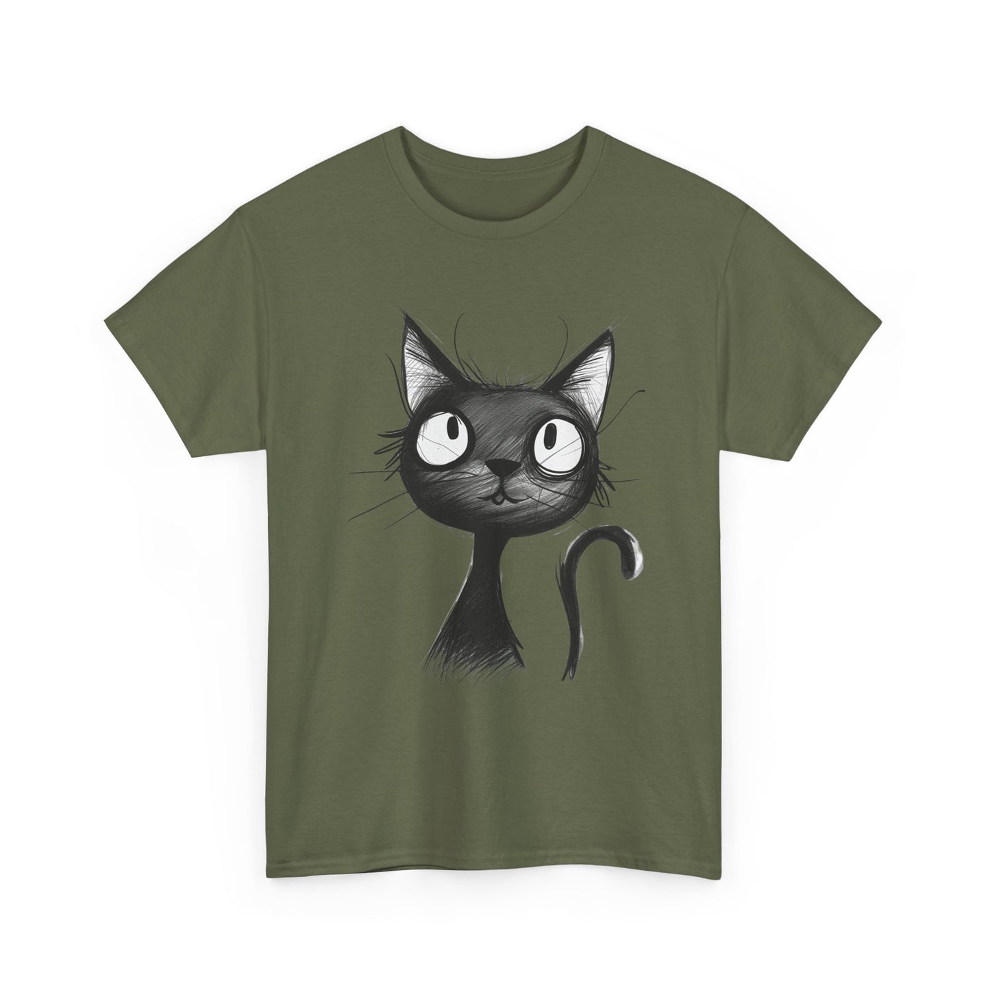 Whimsical Black Cat