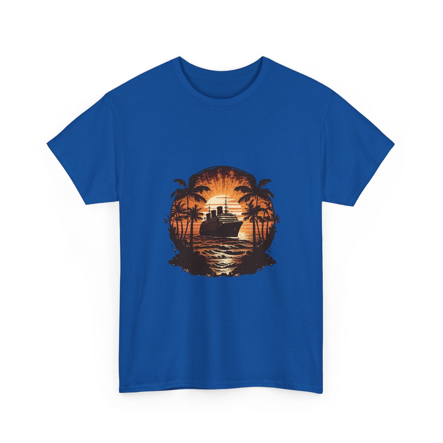 T-Shirt — Tropical Sunset Cruise Graphic Tee