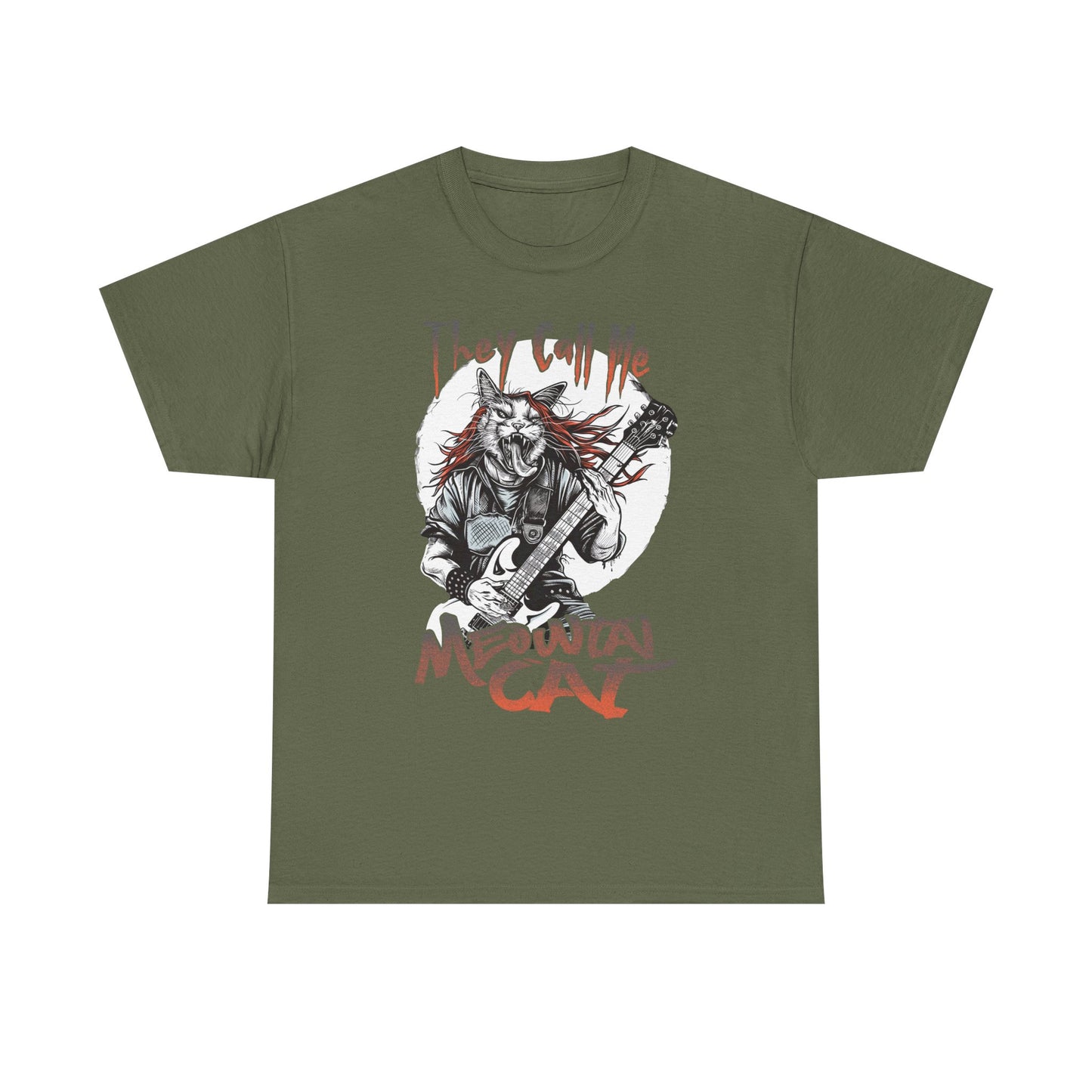 Meowtal Cat Guitar T-Shirt