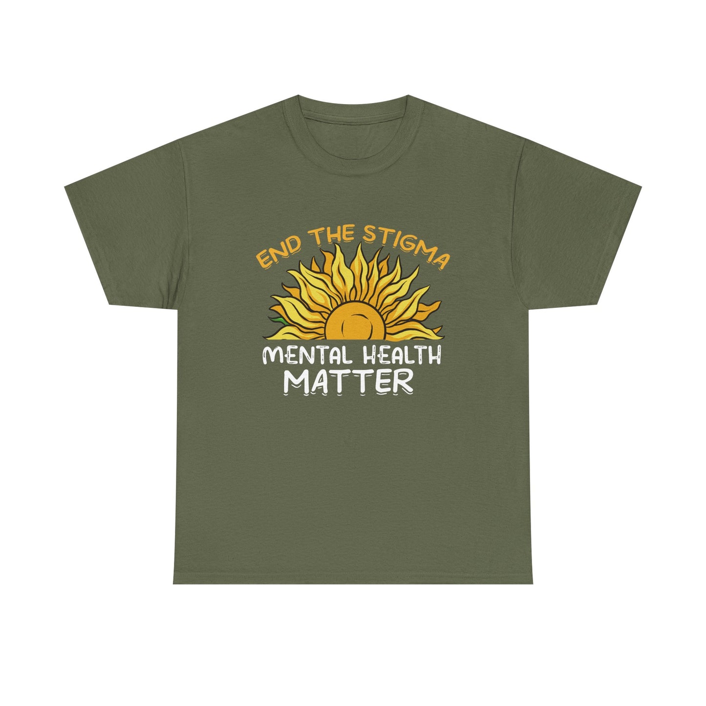 Mental Health Matter T-Shirt — "End the Stigma" Sun Graphic Tee