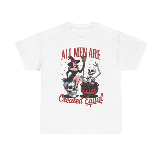 Witch & Skeleton 'All Men Are Created Equal' Tee