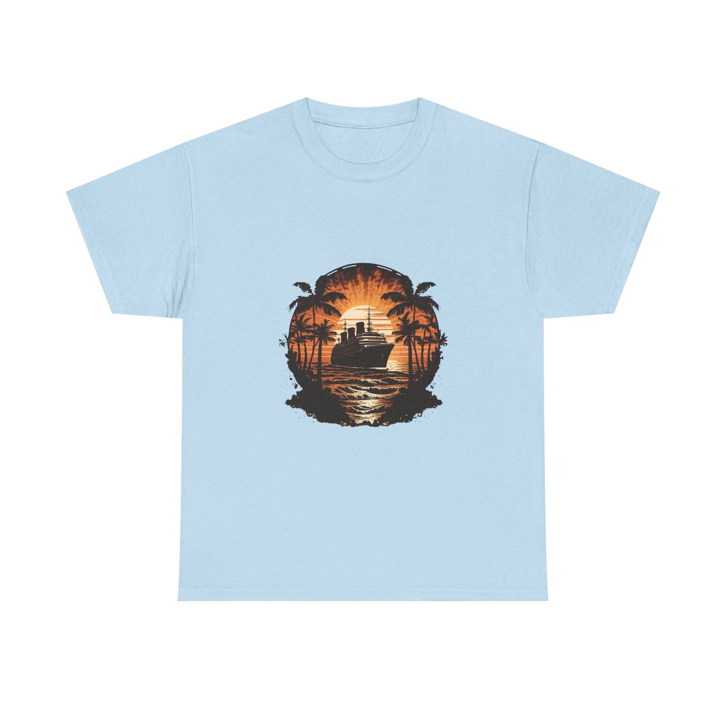 T-Shirt — Tropical Sunset Cruise Graphic Tee
