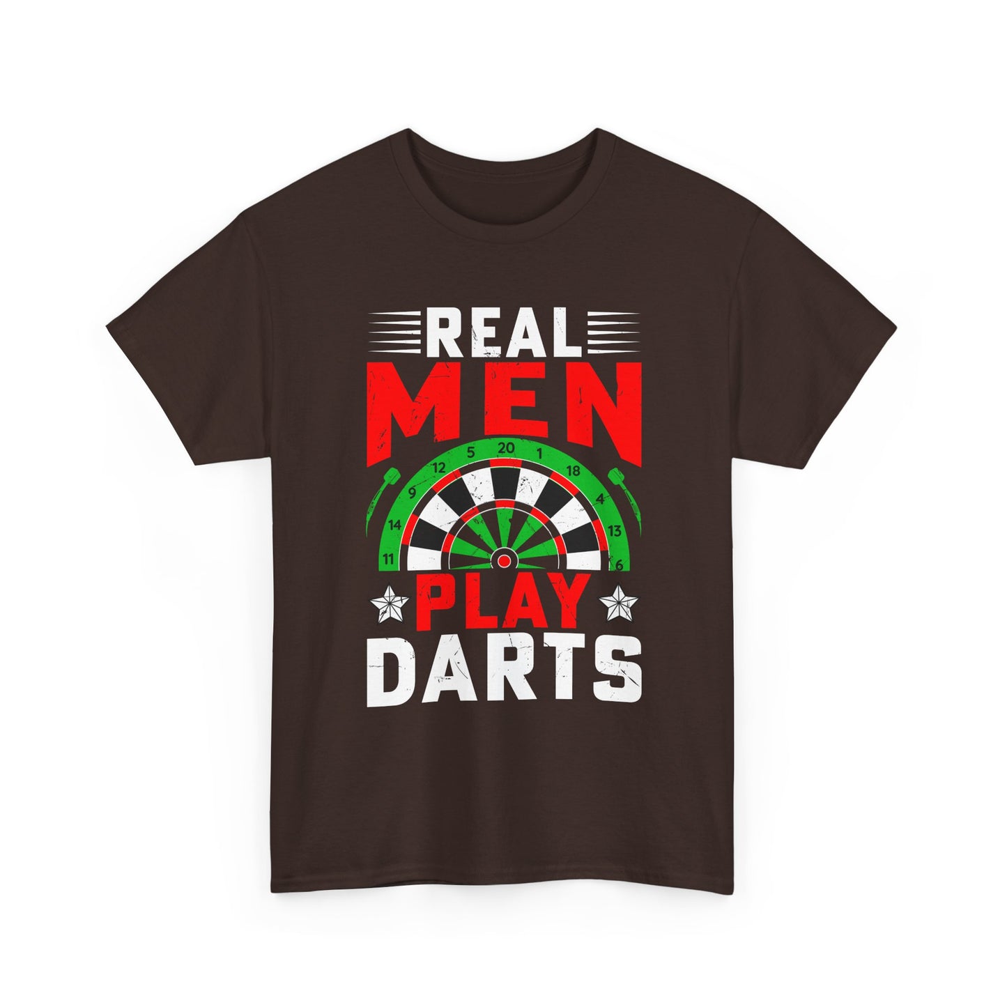 Darts T-Shirt – "Real Men Play Darts" Graphic Tee for Players & Fans