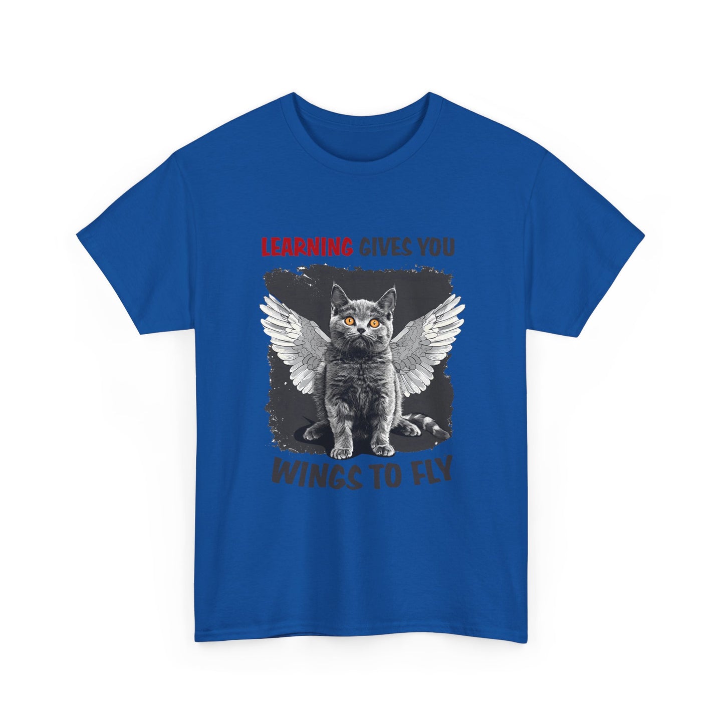 Learning Gives You Wings To Fly Cat T-Shirt