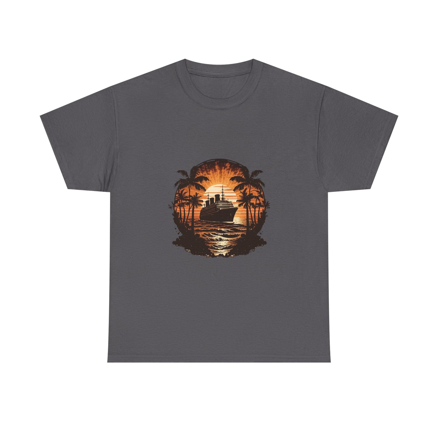 T-Shirt — Tropical Sunset Cruise Graphic Tee