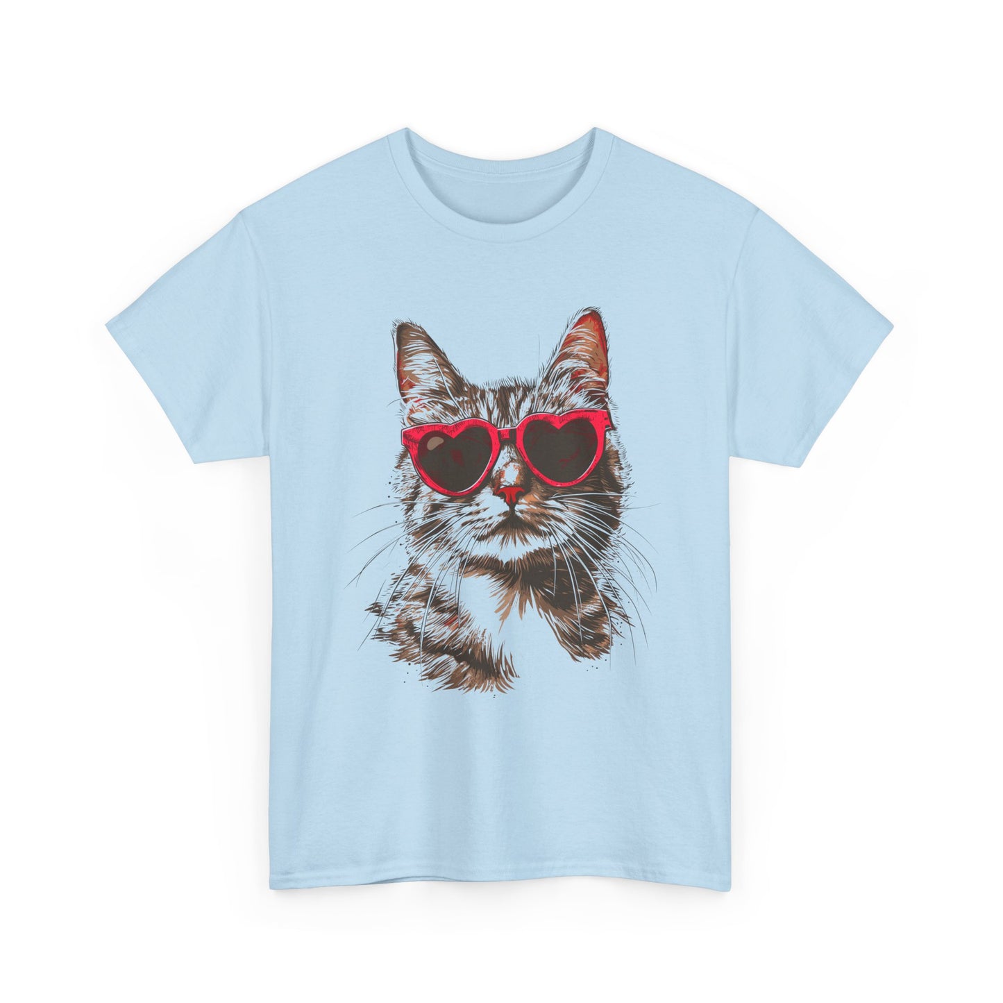 Cat with Heart Sunglasses T-Shirt