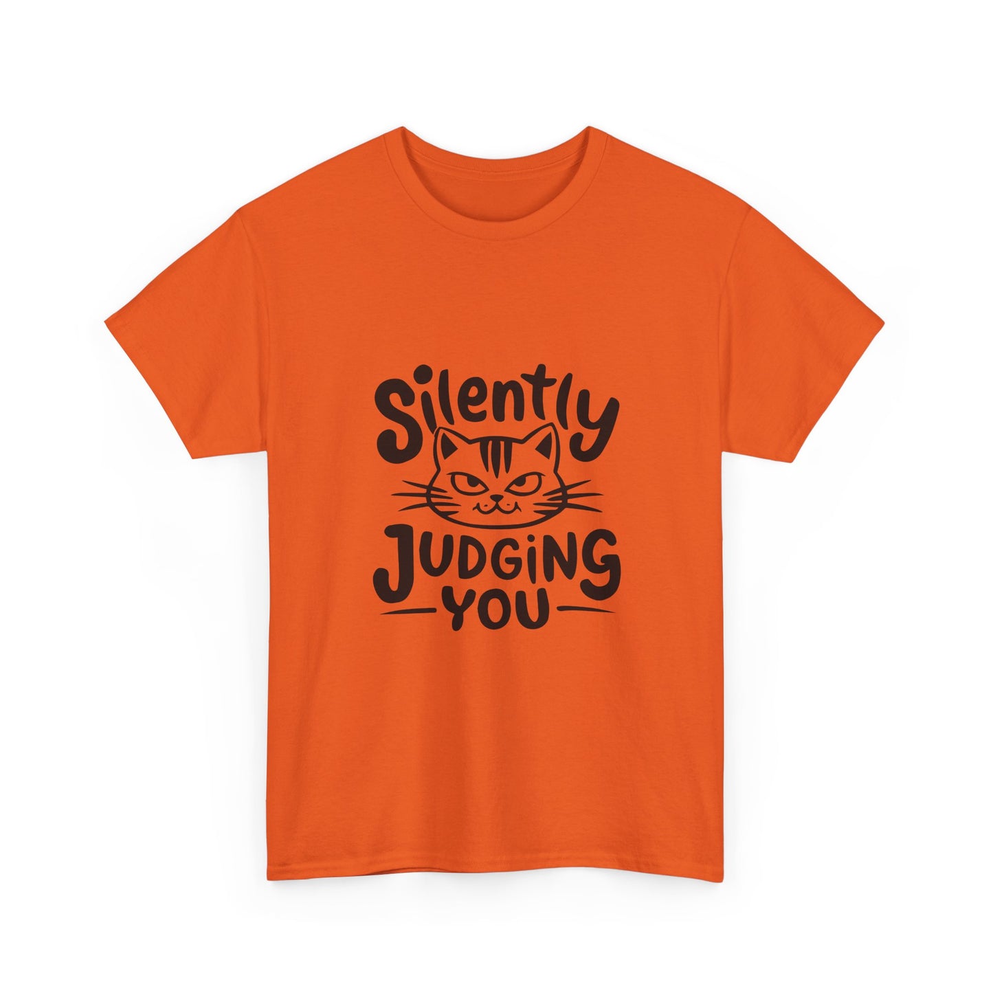Cat T-Shirt – “Silently Judging You” Funny Graphic Tee