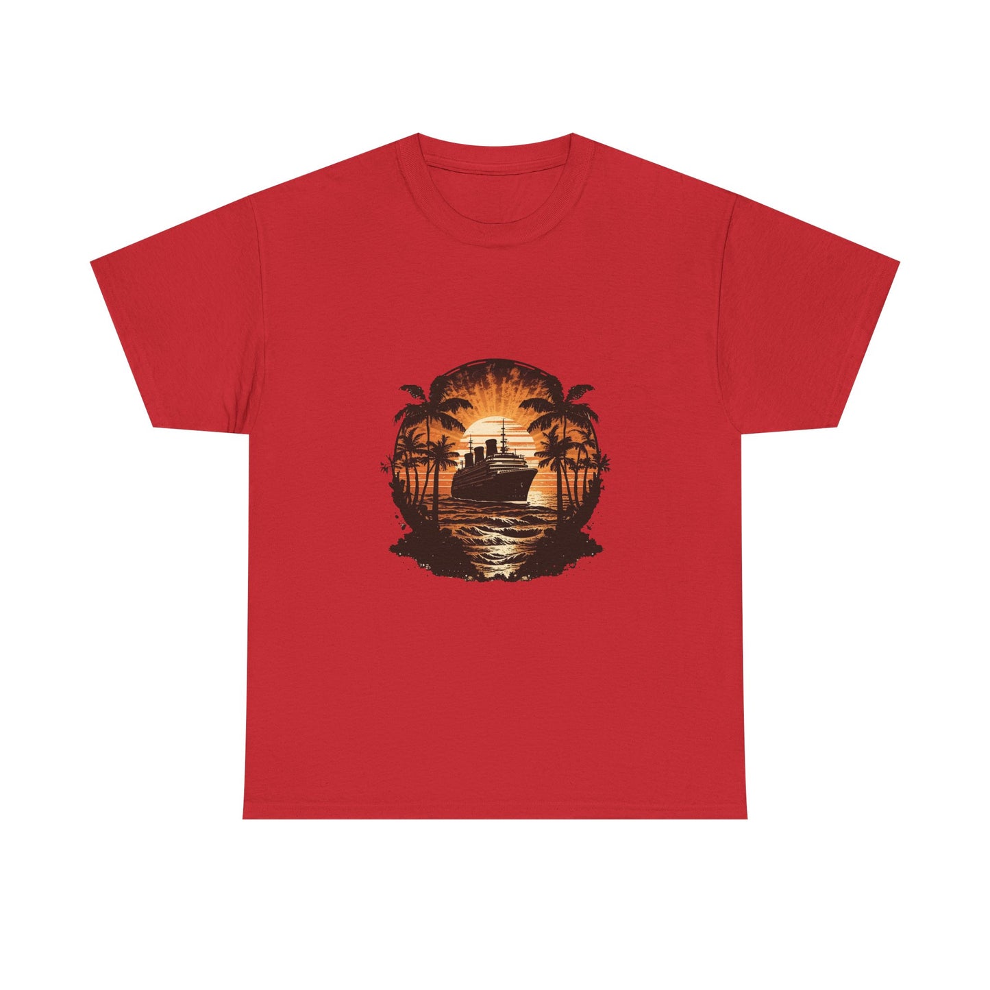 T-Shirt — Tropical Sunset Cruise Graphic Tee