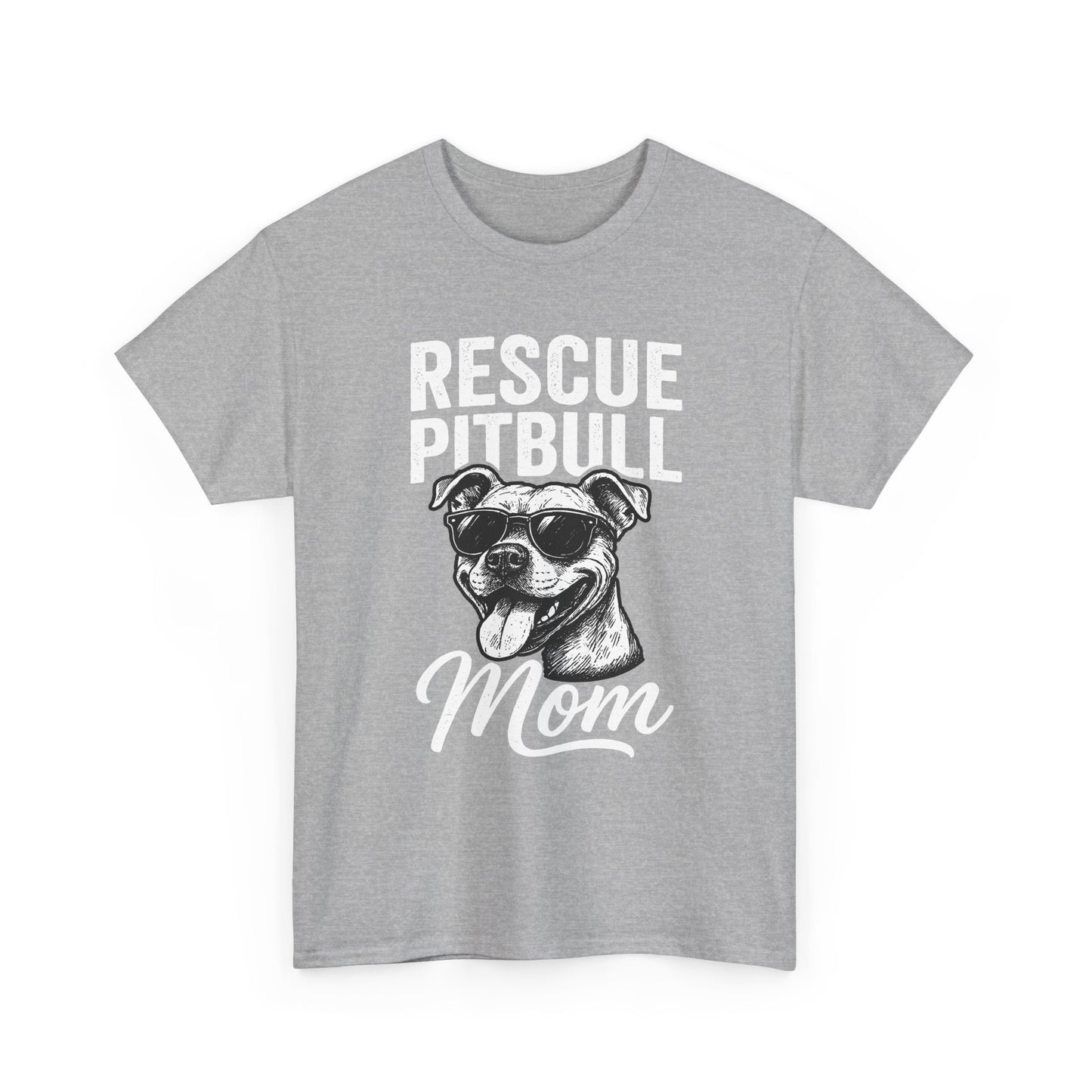 Rescue Pitbull Mom T-Shirt — Rescue Dog Lover Tee