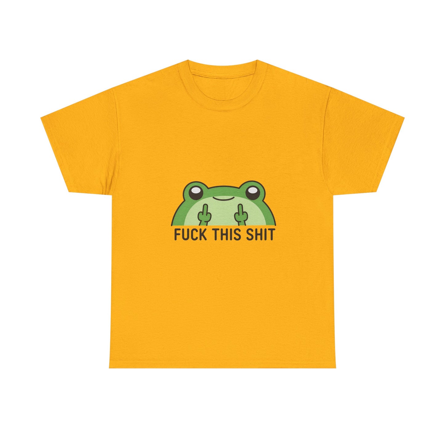 Frog Middle Finger Tee – "Fuck This Shit" Graphic T-Shirt