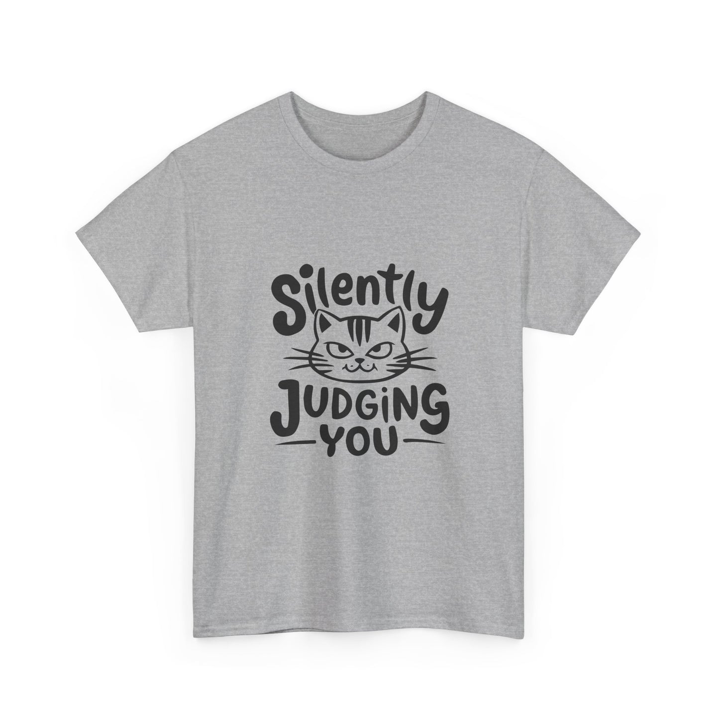 Cat T-Shirt – “Silently Judging You” Funny Graphic Tee