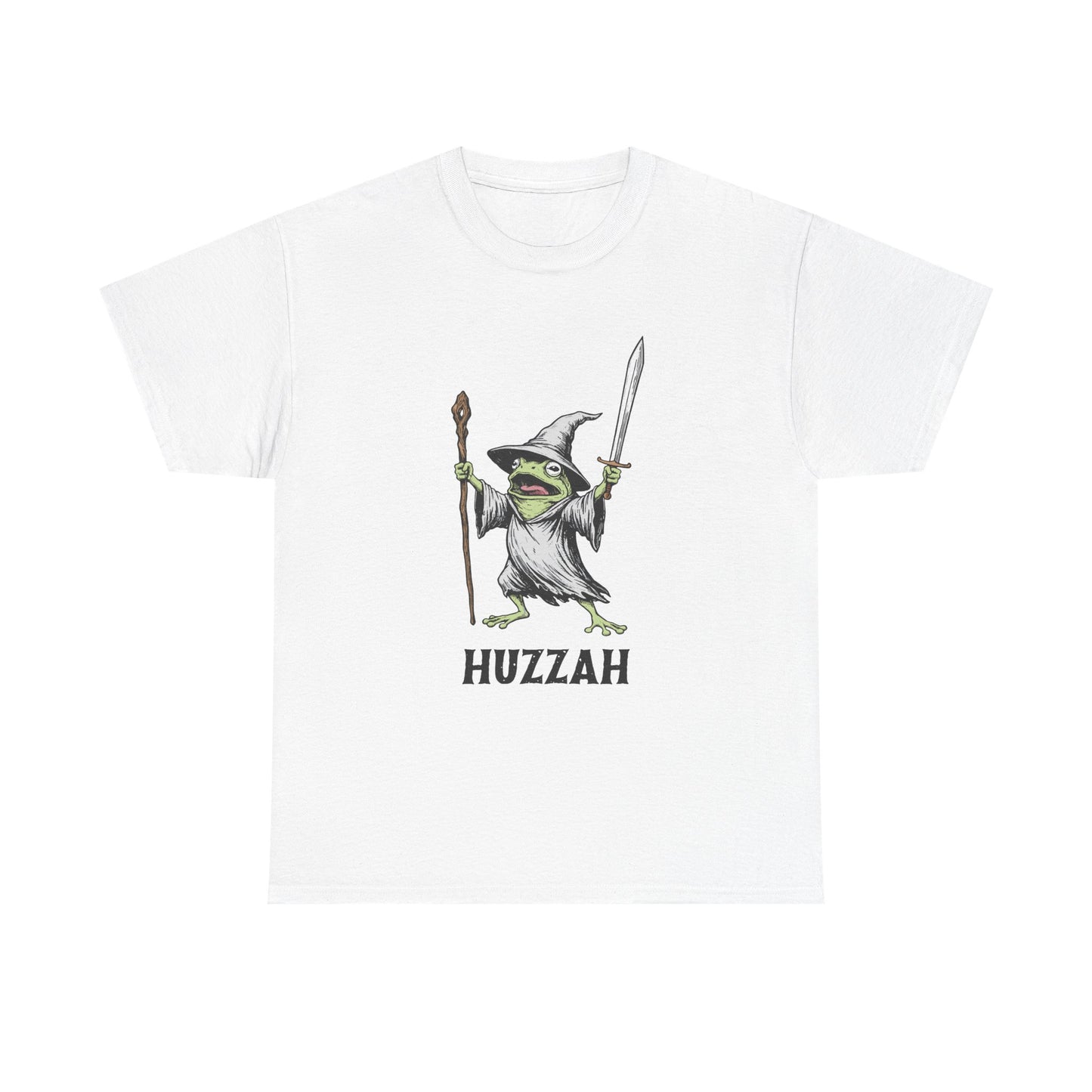 T-Shirt — Huzzah Frog Wizard Graphic Tee