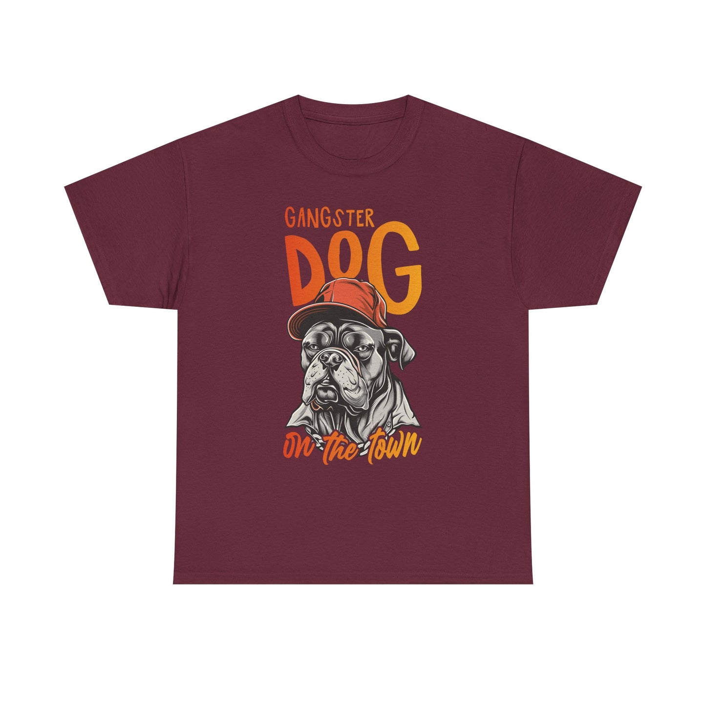 Gangster Dog T‑Shirt – 'Gangster Dog On The Town' Graphic Tee