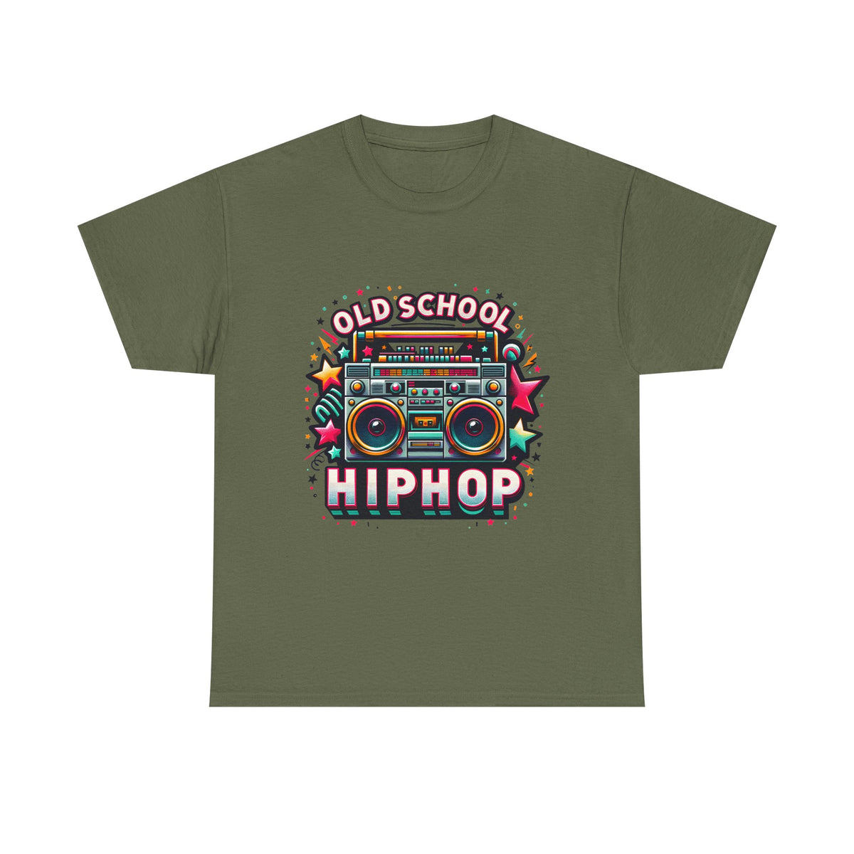 Old School Hip Hop T-Shirt — Retro Boombox Graphic Tee