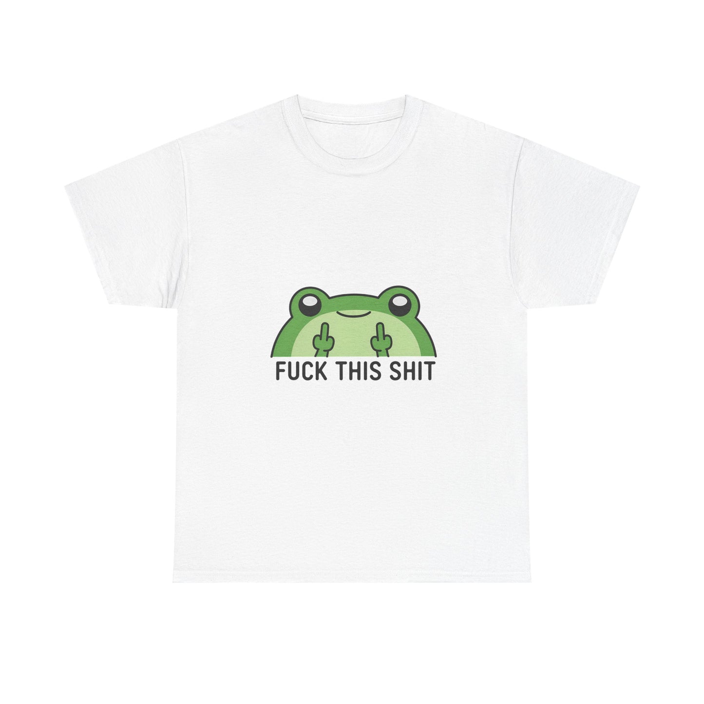 Frog Middle Finger Tee – "Fuck This Shit" Graphic T-Shirt