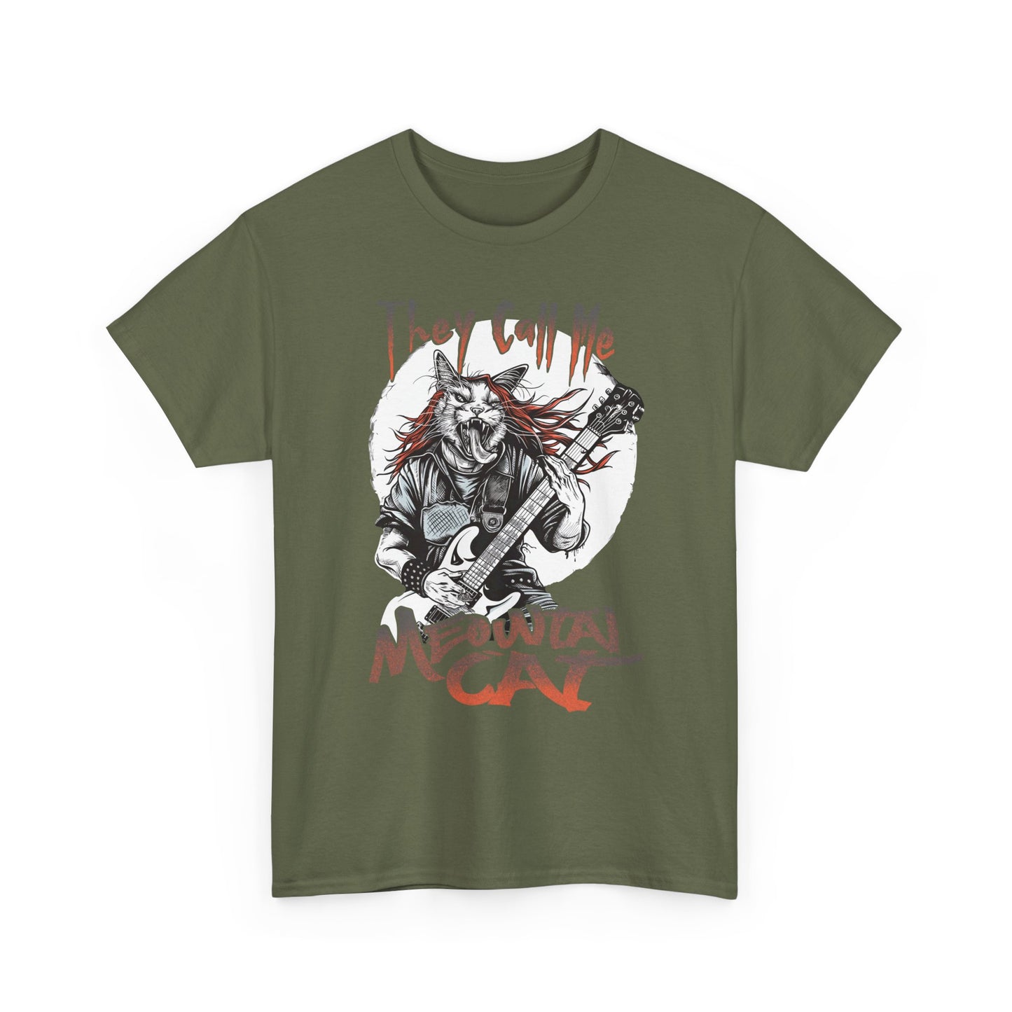 Meowtal Cat Guitar T-Shirt