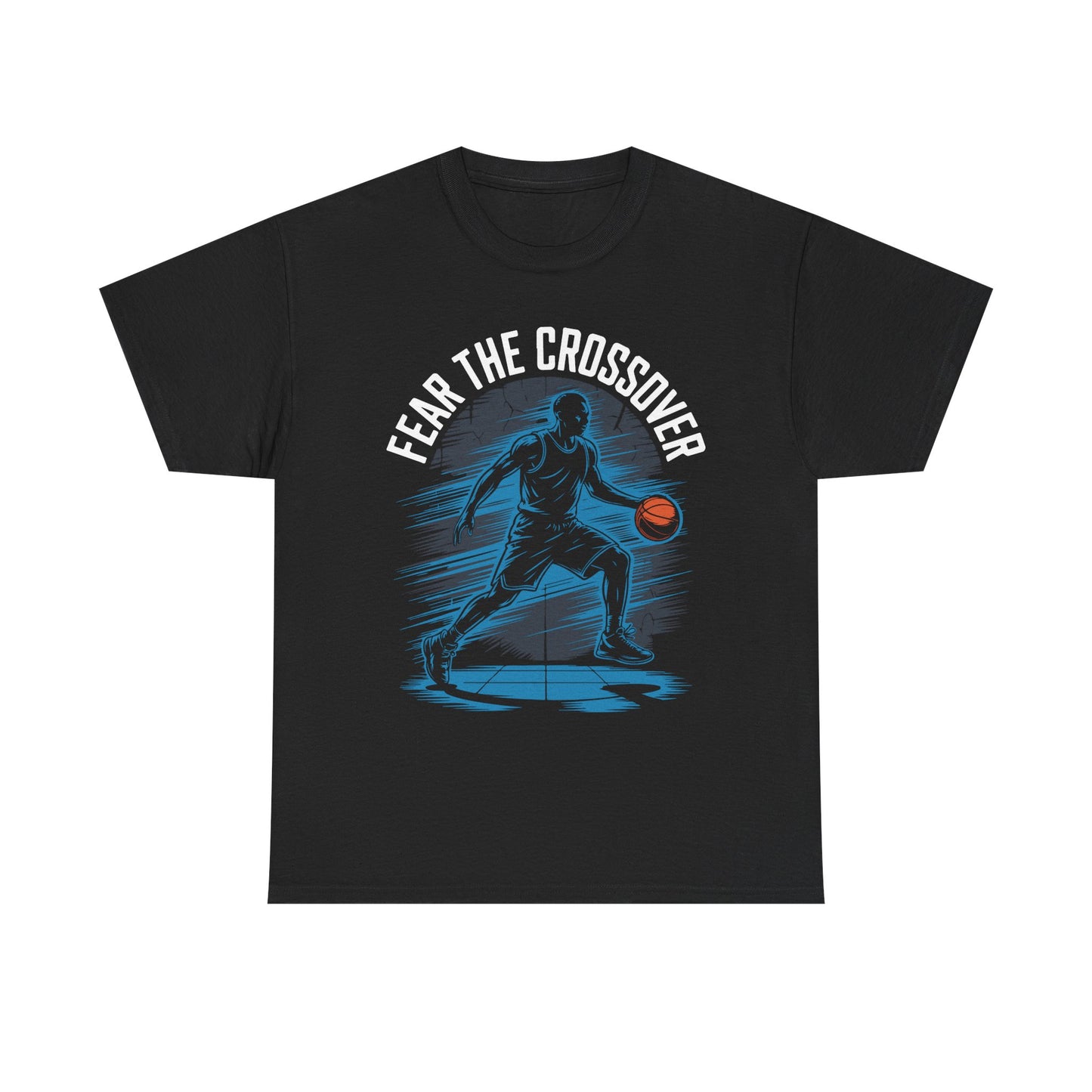 Basketball T‑Shirt - "Fear The Crossover" Dribbling Player Graphic Tee
